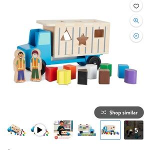 Melissa and Doug shape sorting dump truck
